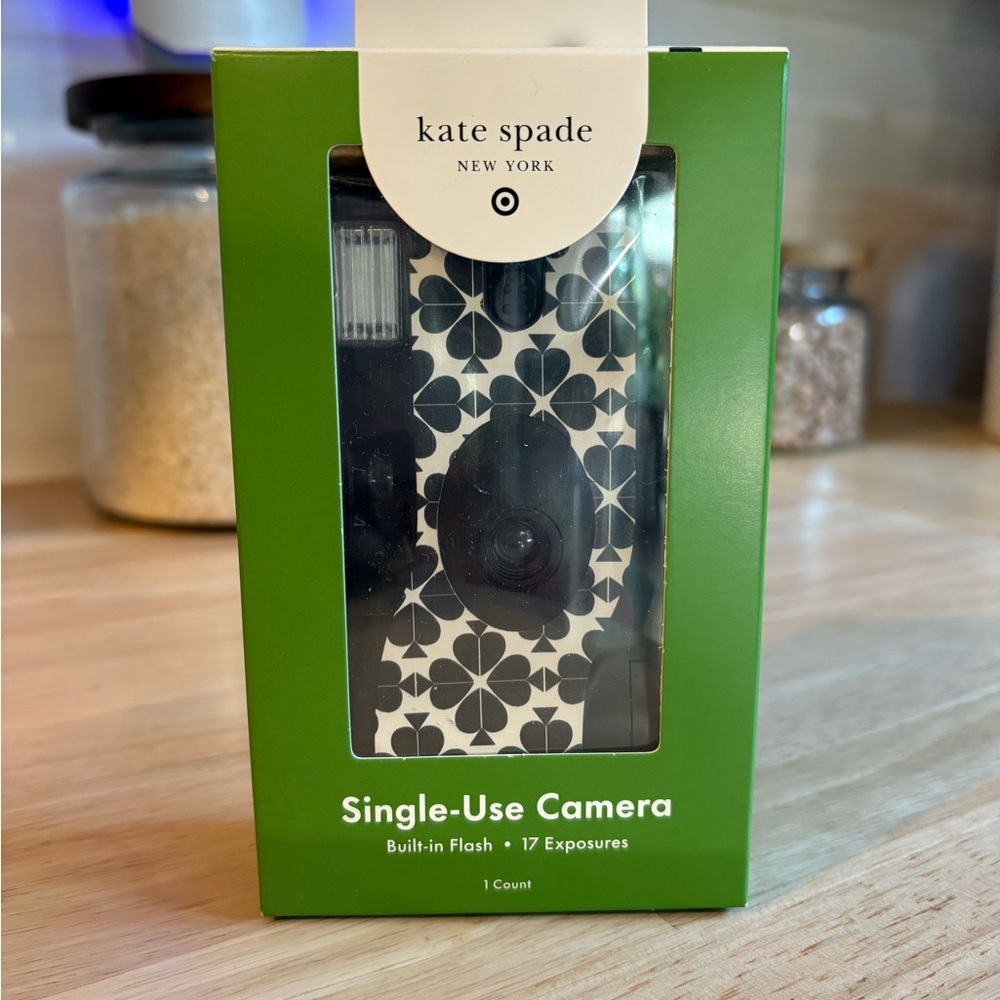 Kate Spade Floral Black and White Single-Use Camera